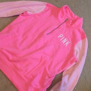 Pink two tone 1/4 zip